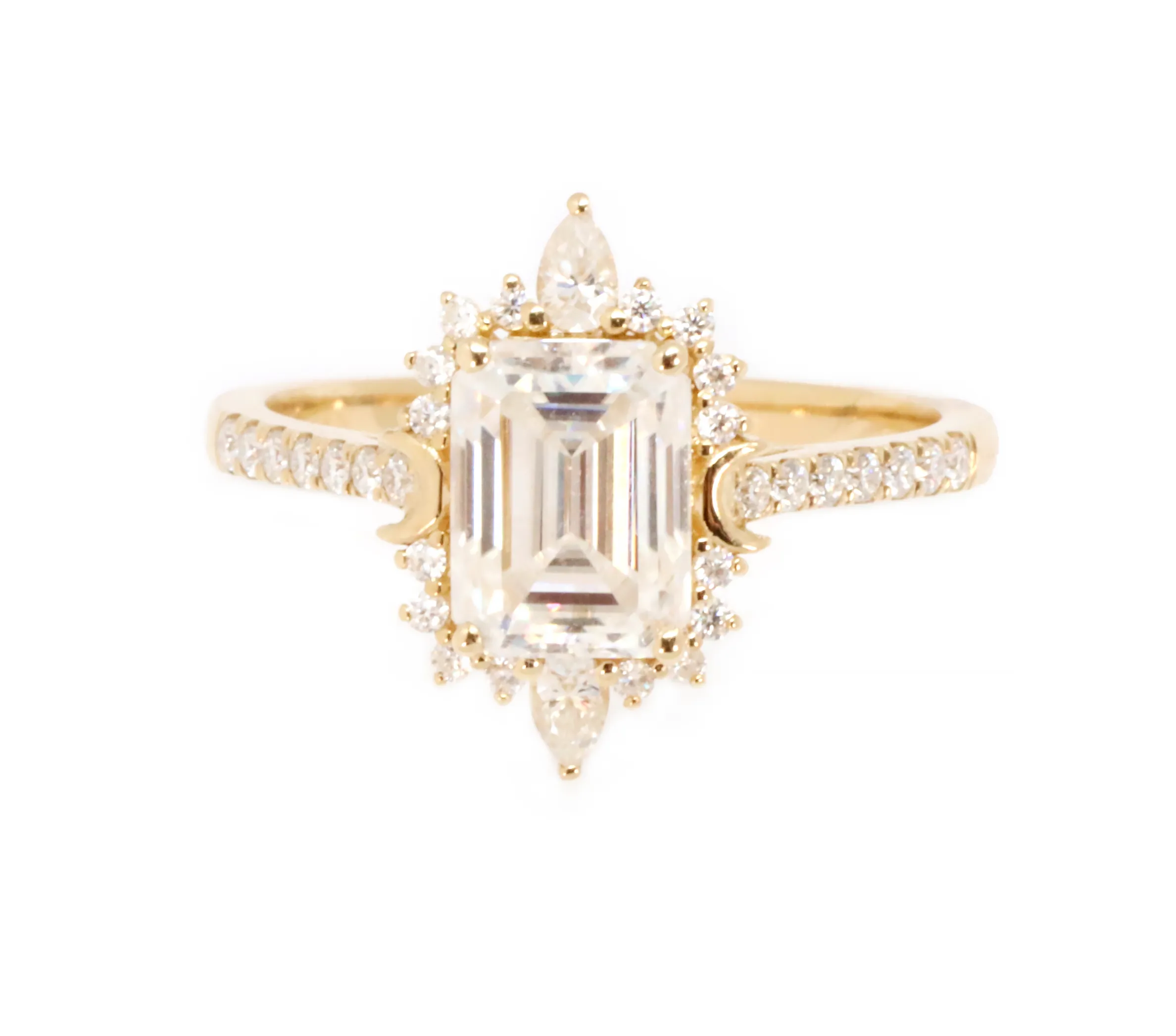 Marlene 14KT Ring with Moissanite Size 7