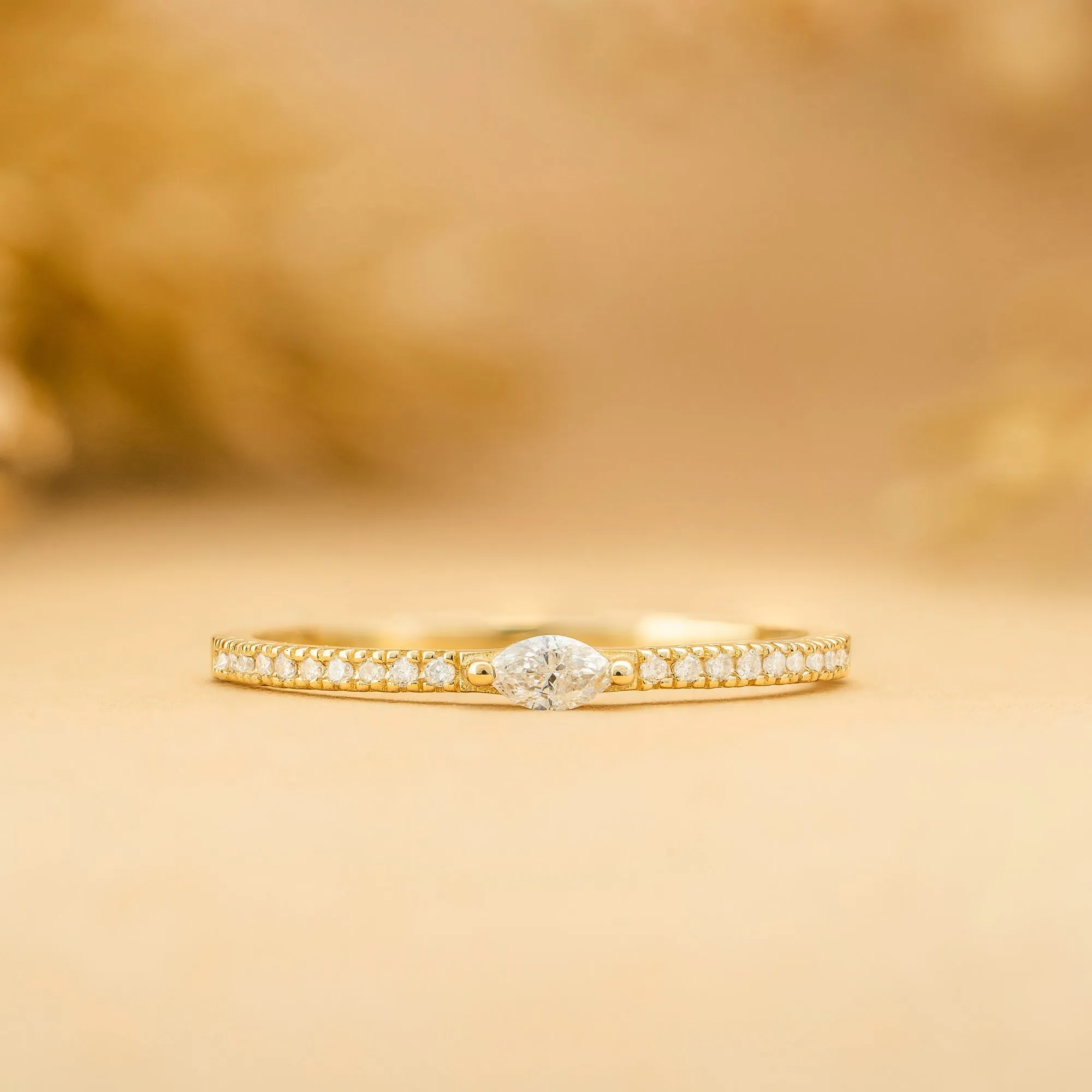 Marquise Diamond Half Eternity Ring, Marcia