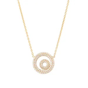 Matin 18K Gold Necklace w. 93 Diamonds