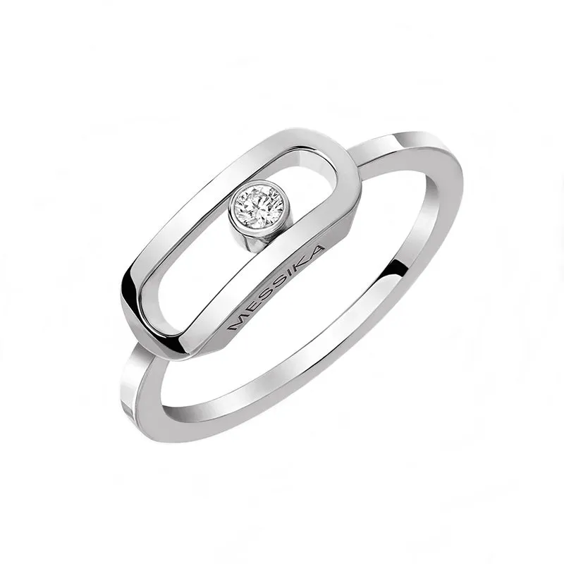 Messika Move Uno 18ct White Gold Diamond Ring