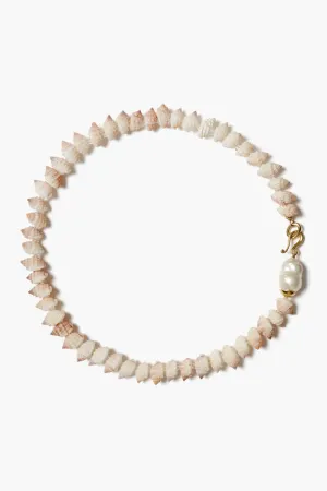 Mini Conch Necklace Pink Mix