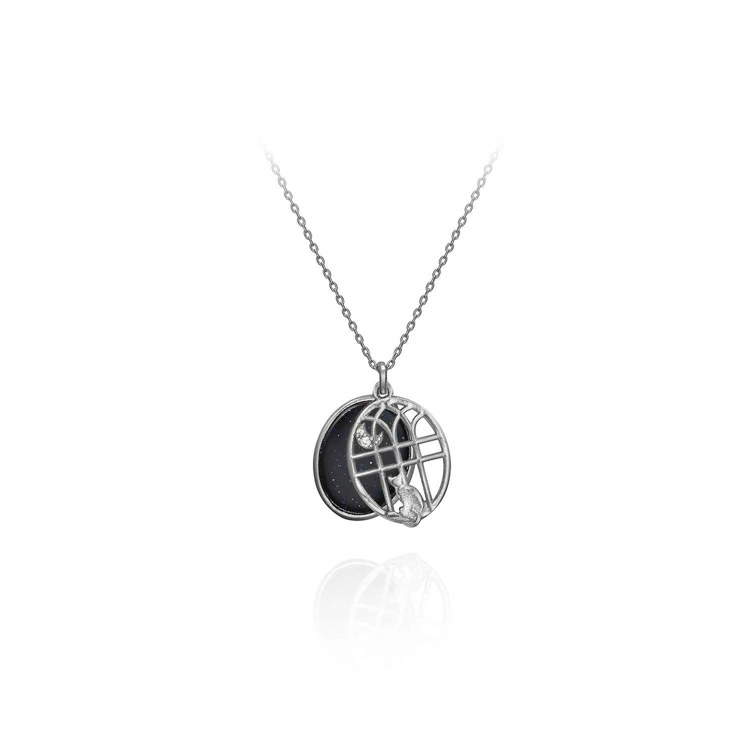 Moonlight Cat Necklace