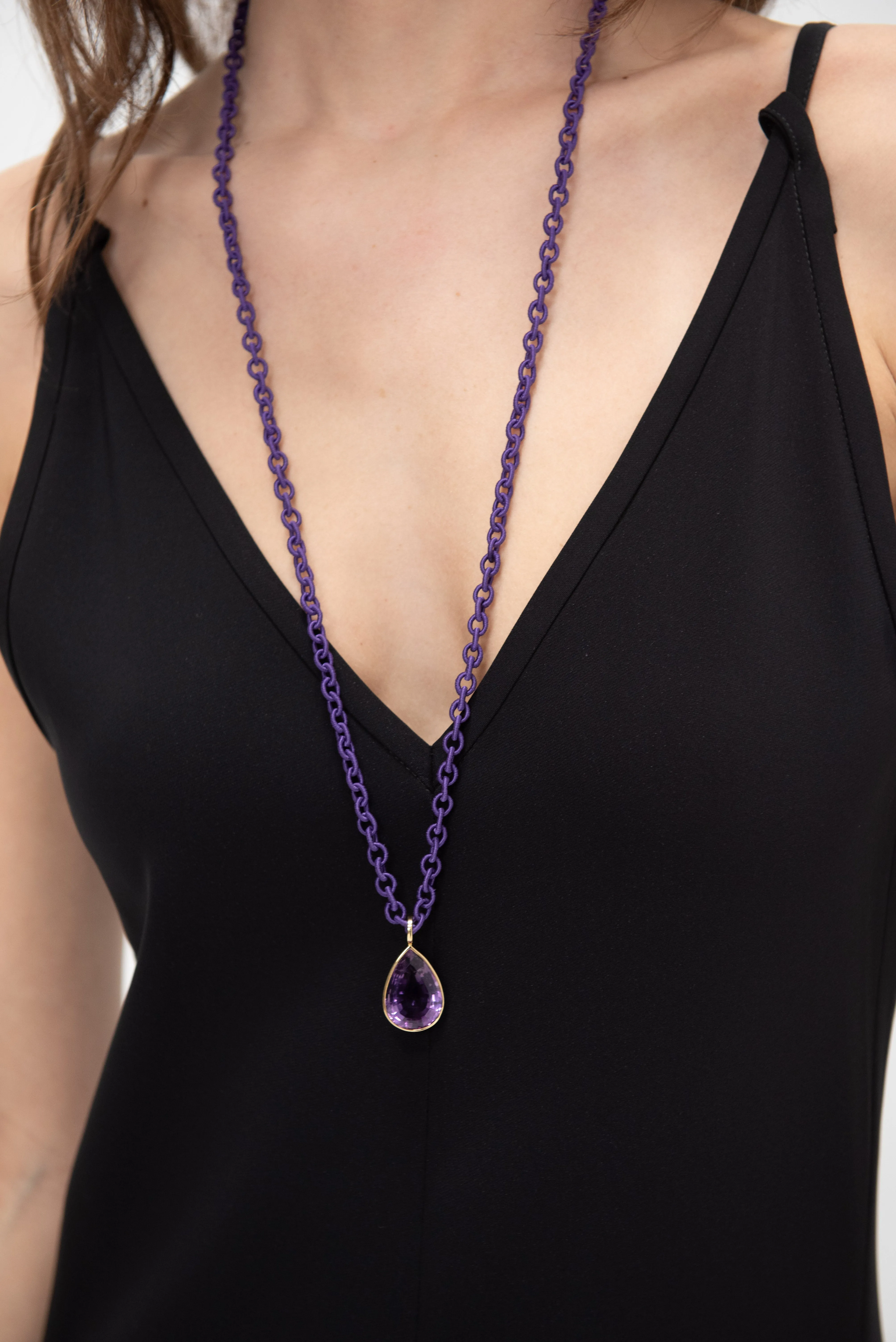 Mudra Necklace, Amethyst