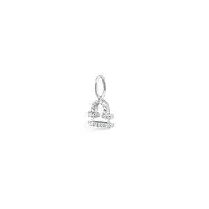 My Zodiac Pav?? Libra 18K Whitegold Pendant w. Diamonds