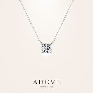 Myra Solitaire Sterling Silver Necklace