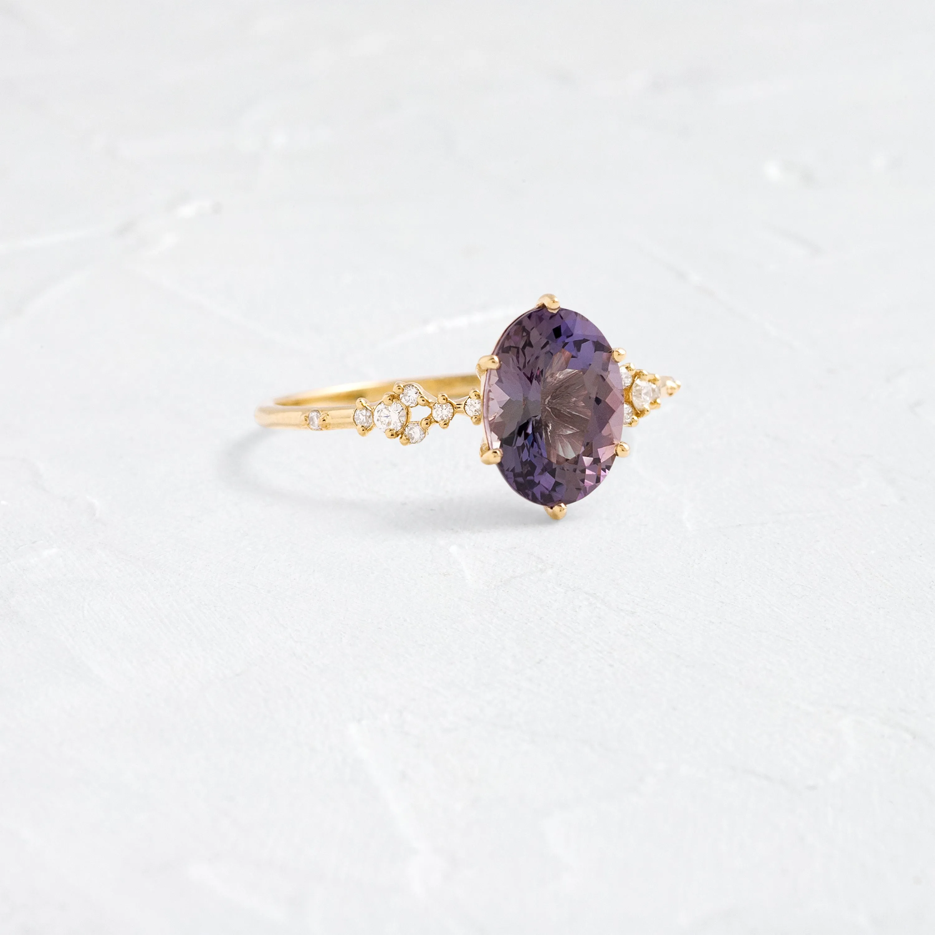 Myriad Ring, 1.75ct. Dark Purple-Blue Tanzanite