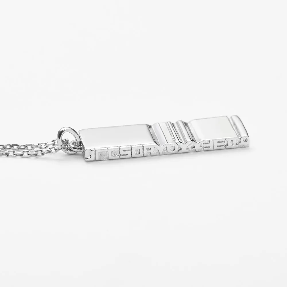 [NCT Renjun][925 silver] Hangul Pendant with Diamond Chain Necklace