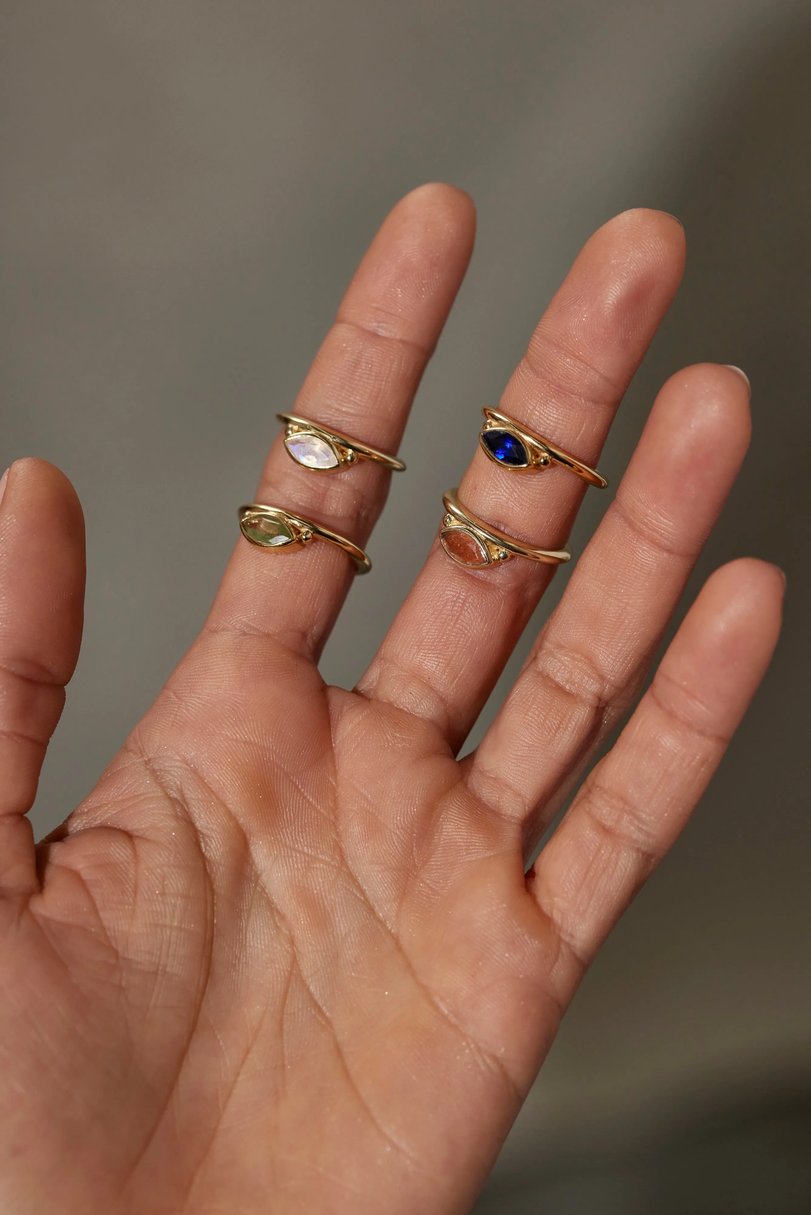 Nyra Marquise Apatite Gold Stacker