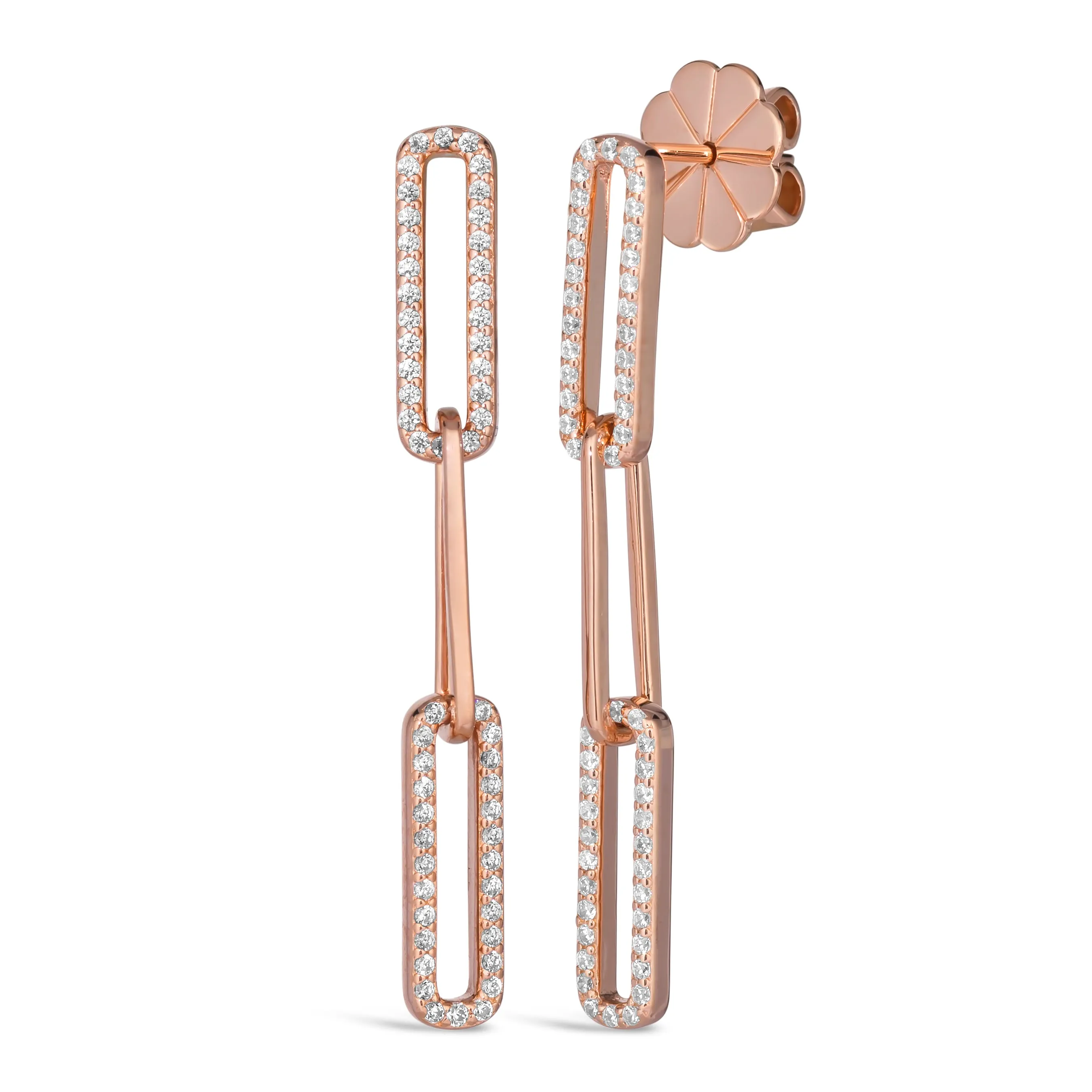 Paloma Paper Clip 3 Link Earrings