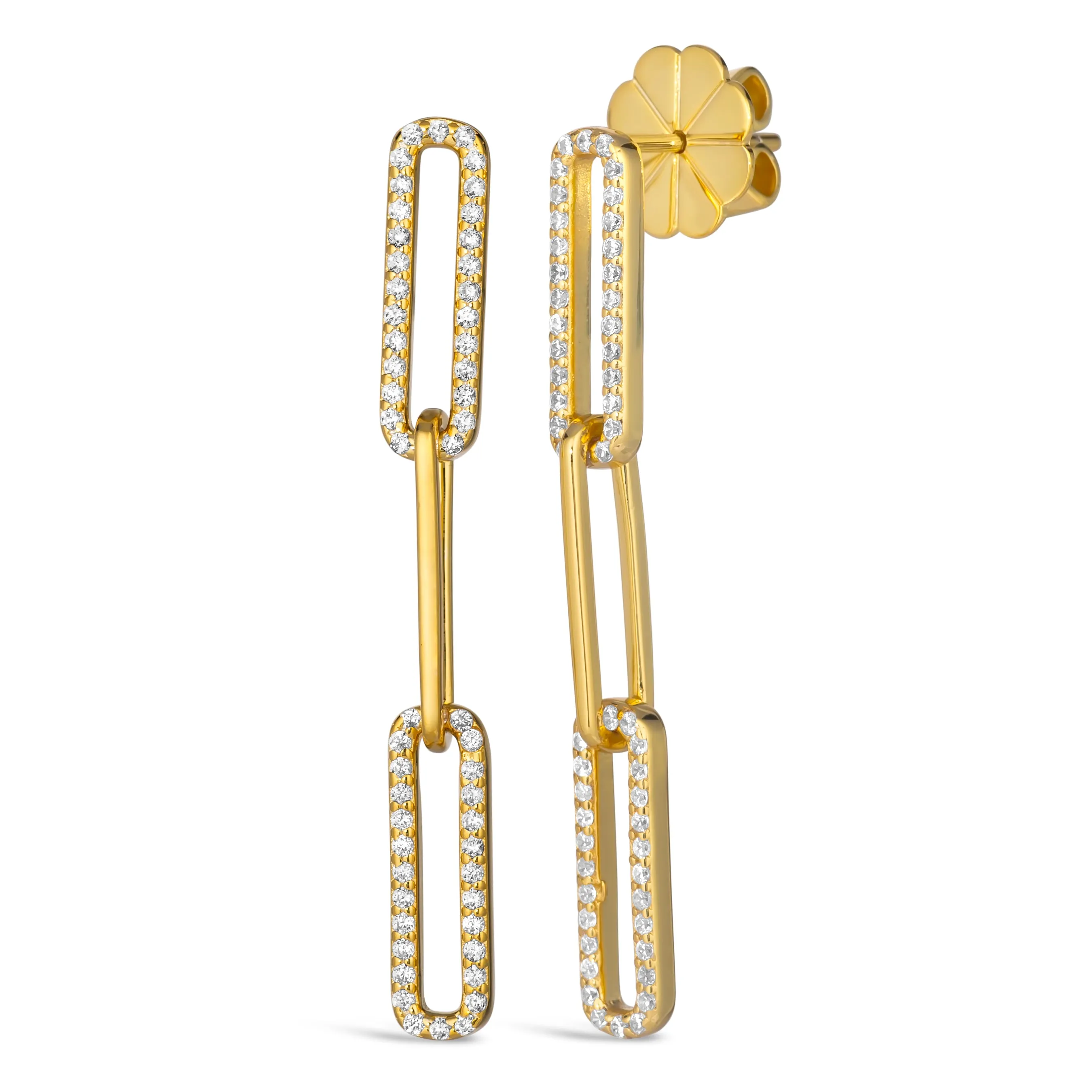 Paloma Paper Clip 3 Link Earrings