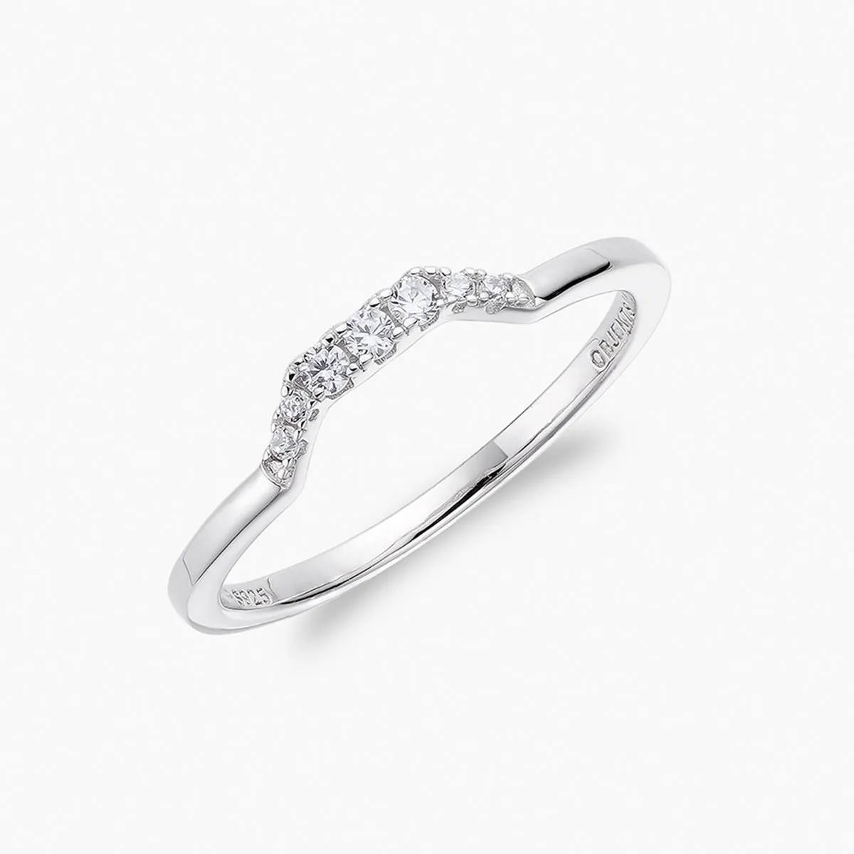 Pav Hex | Stacking Ring