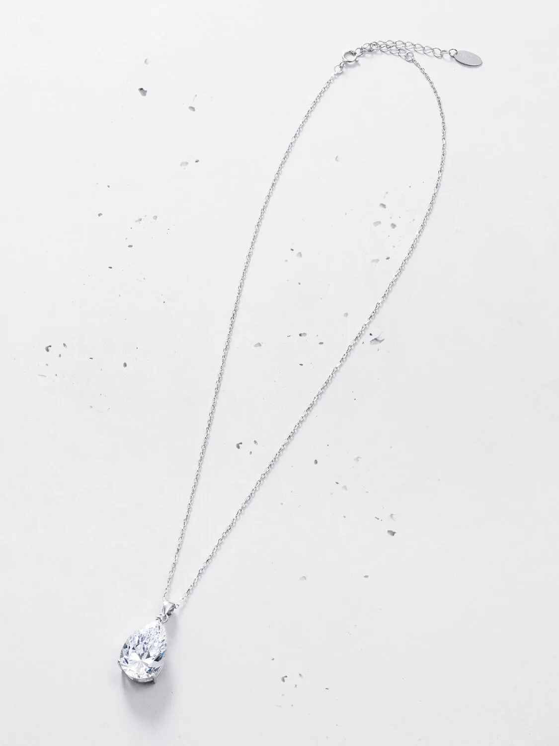 Pear-cut Pendant Necklace