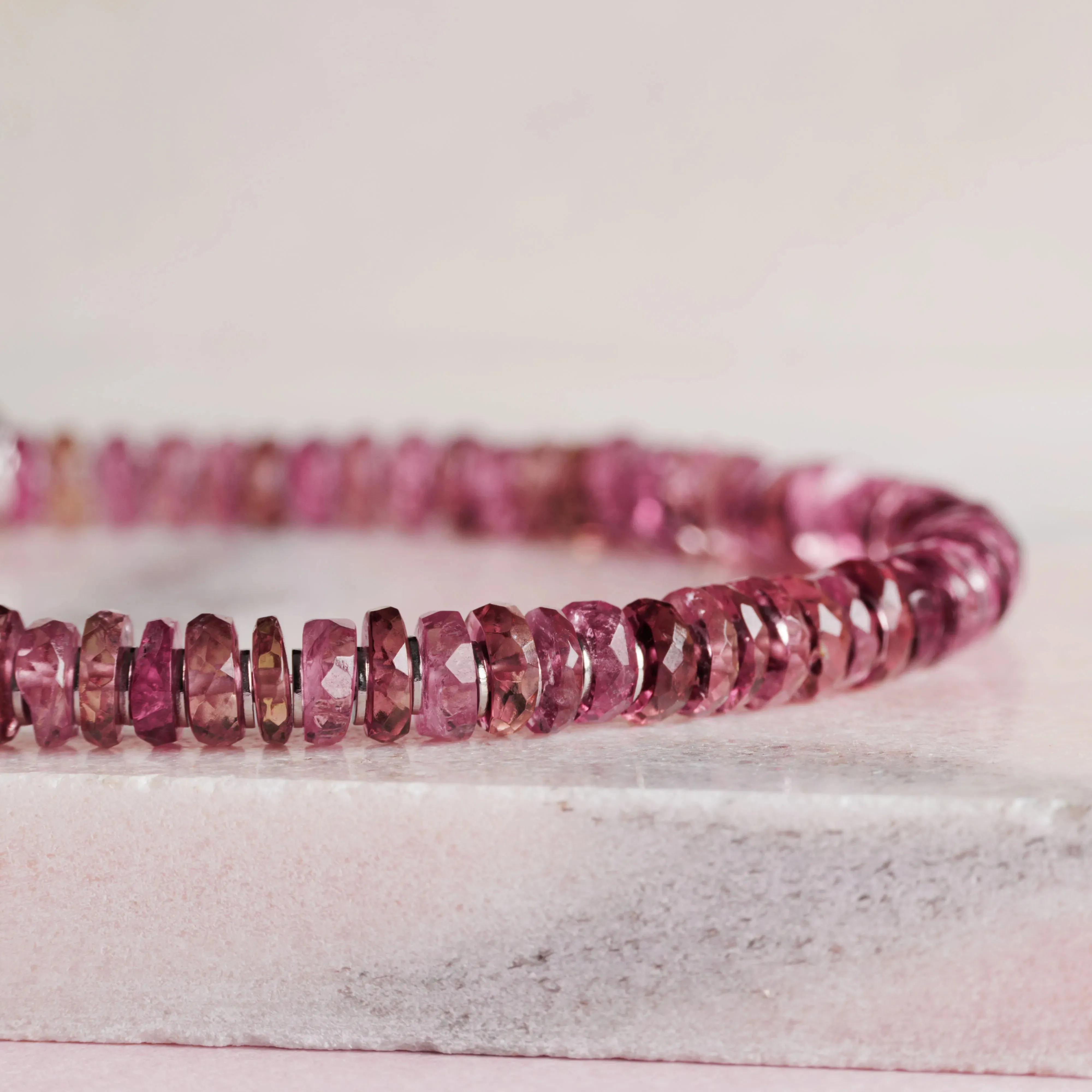 Pink Tourmaline Bracelet II (5mm)