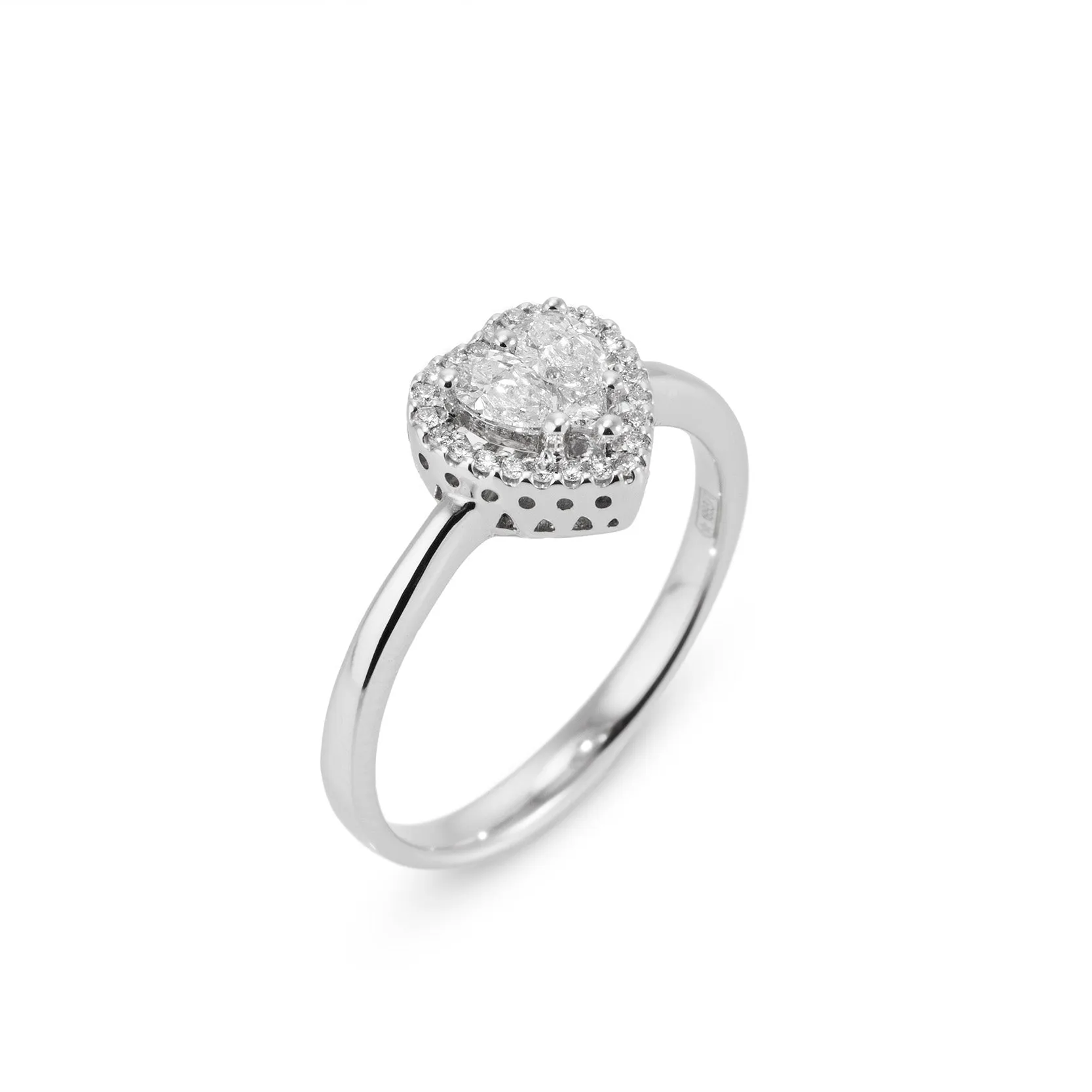 Ponte Vecchio Benvenuto 18ct White Gold 0.39ct Diamond Ring