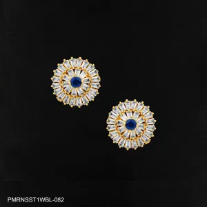 PREMIUM RATNA  PEARL STONE STUD PMRNSST1WBL-082