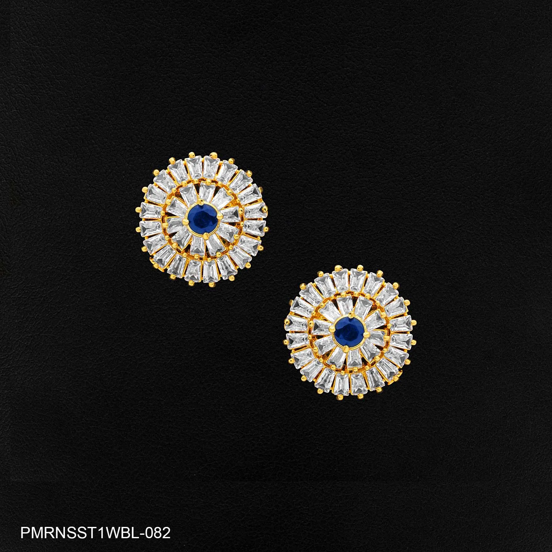 PREMIUM RATNA  PEARL STONE STUD PMRNSST1WBL-082