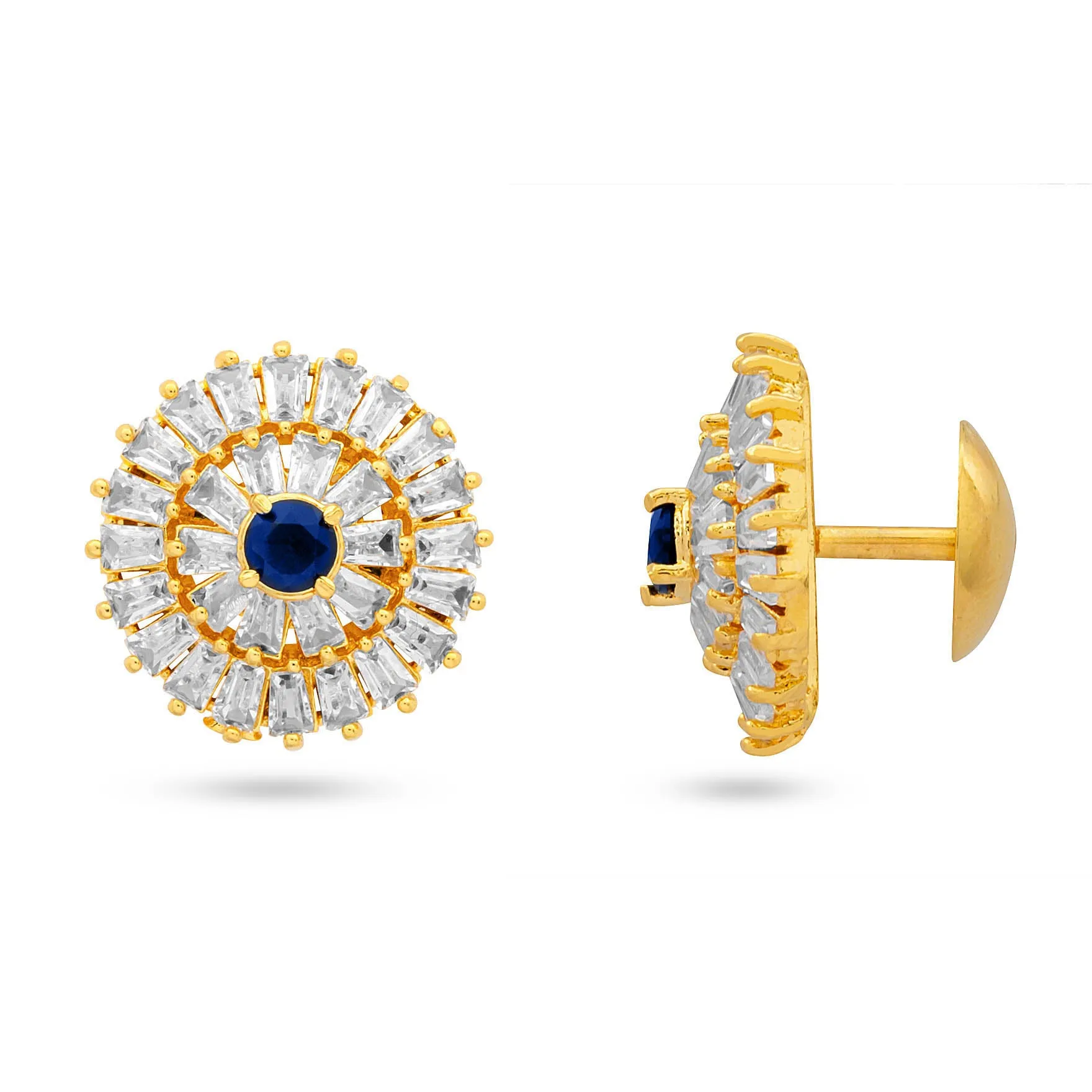 PREMIUM RATNA  PEARL STONE STUD PMRNSST1WBL-082