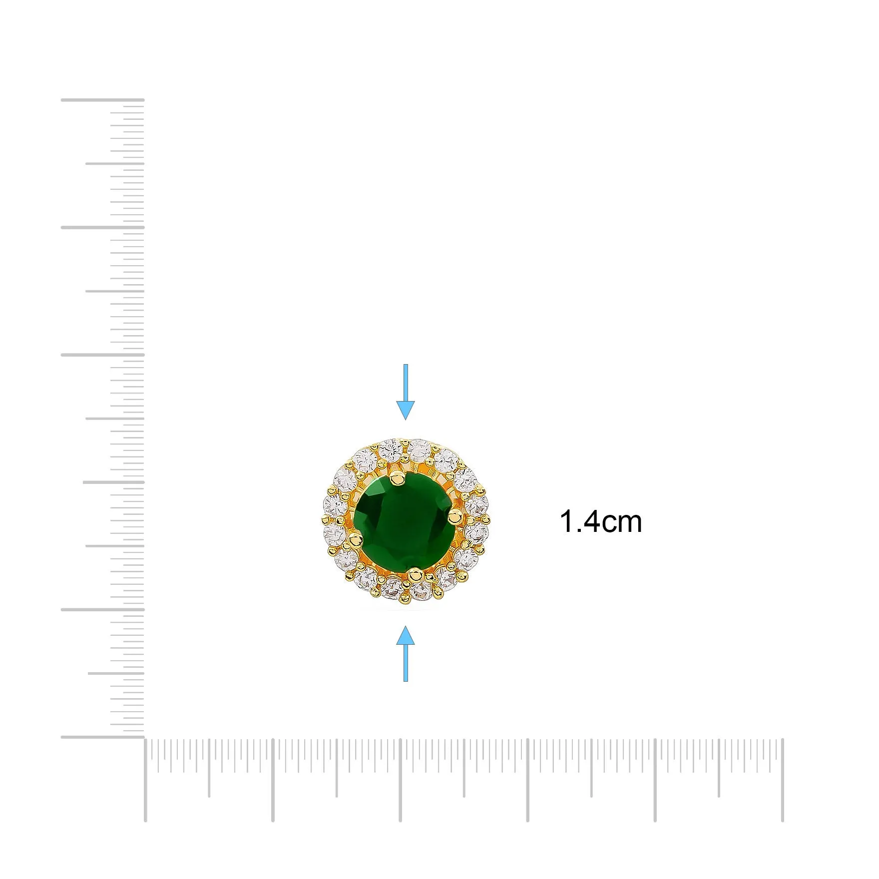 PREMIUM STONE STUD PMSST18WG-002