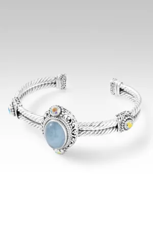Pure Radiance Cuff? in Aquamarine & Mercury Mist? Mystic Topaz