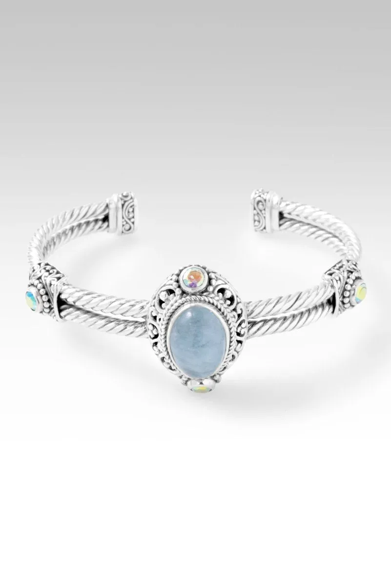Pure Radiance Cuff? in Aquamarine & Mercury Mist? Mystic Topaz