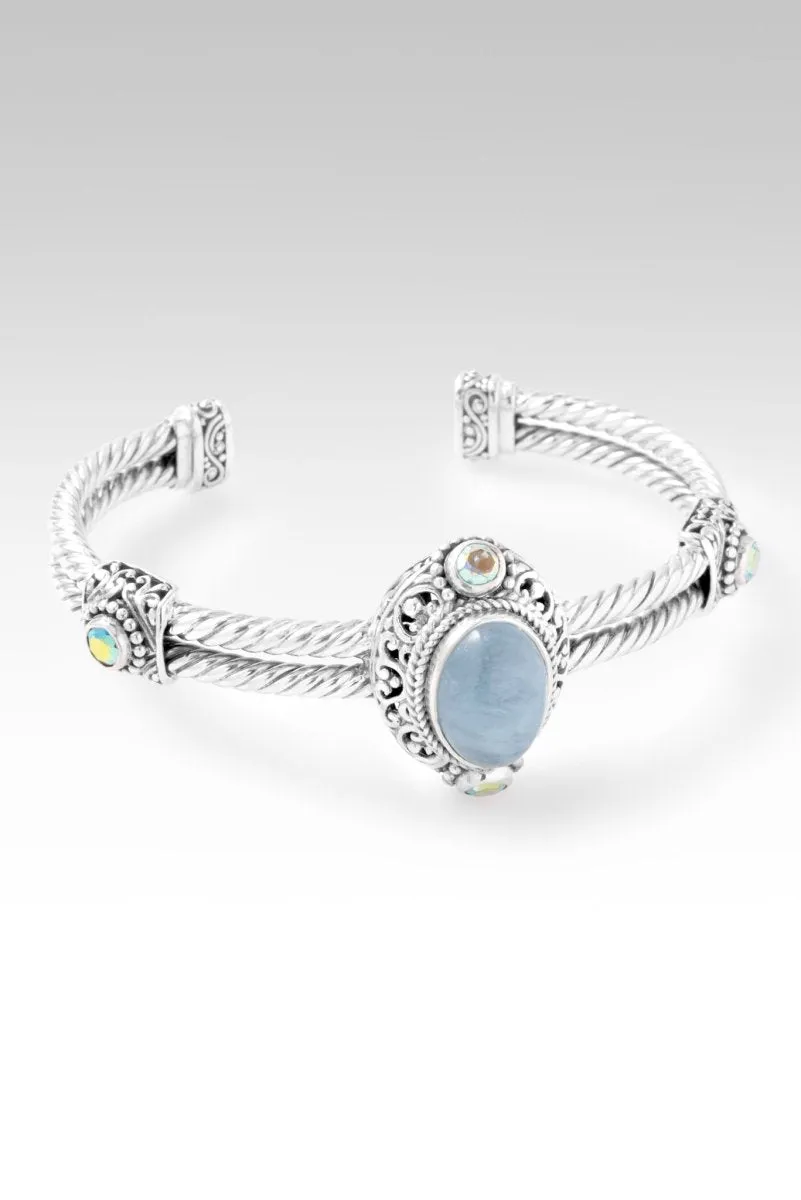 Pure Radiance Cuff? in Aquamarine & Mercury Mist? Mystic Topaz