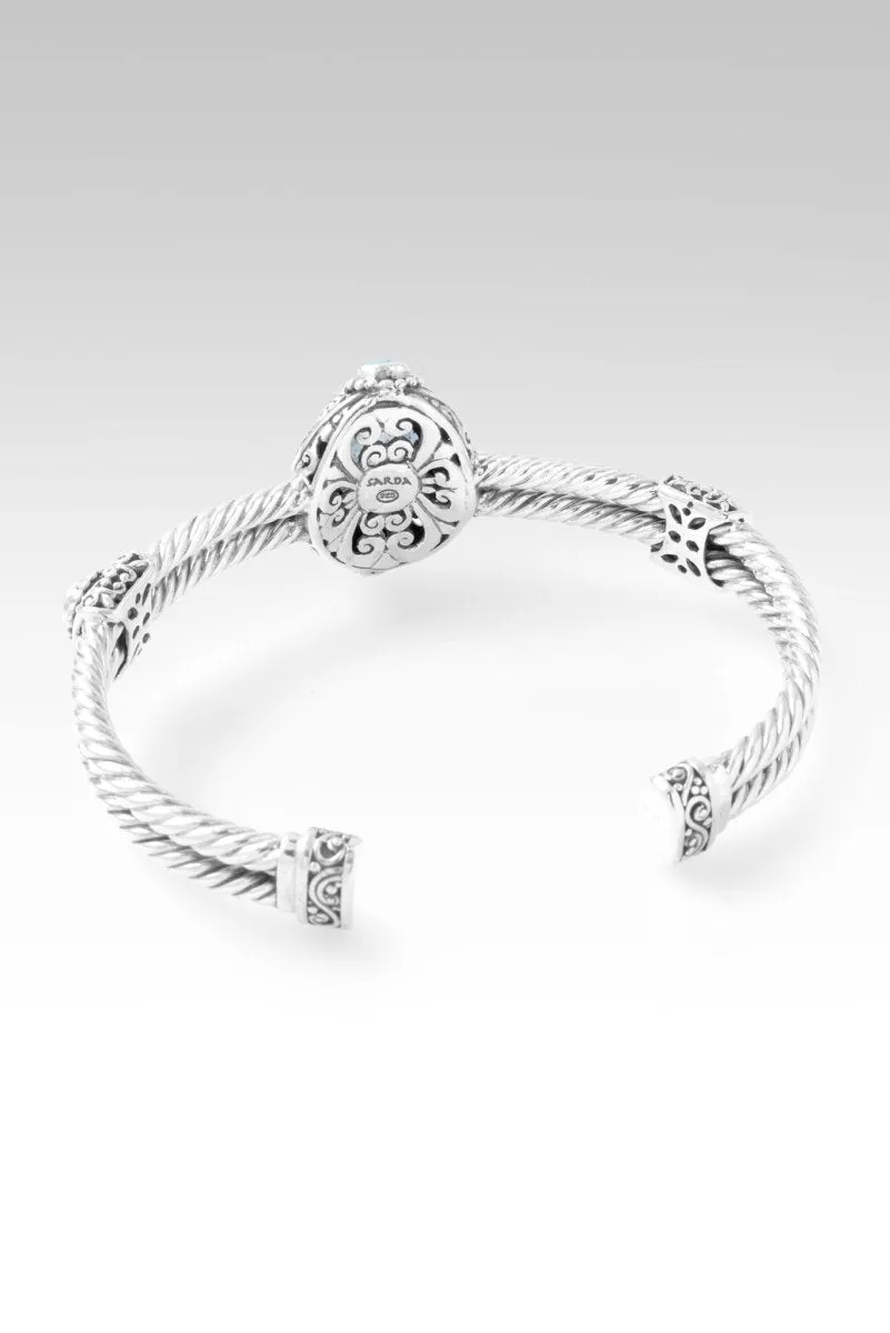 Pure Radiance Cuff? in Aquamarine & Mercury Mist? Mystic Topaz