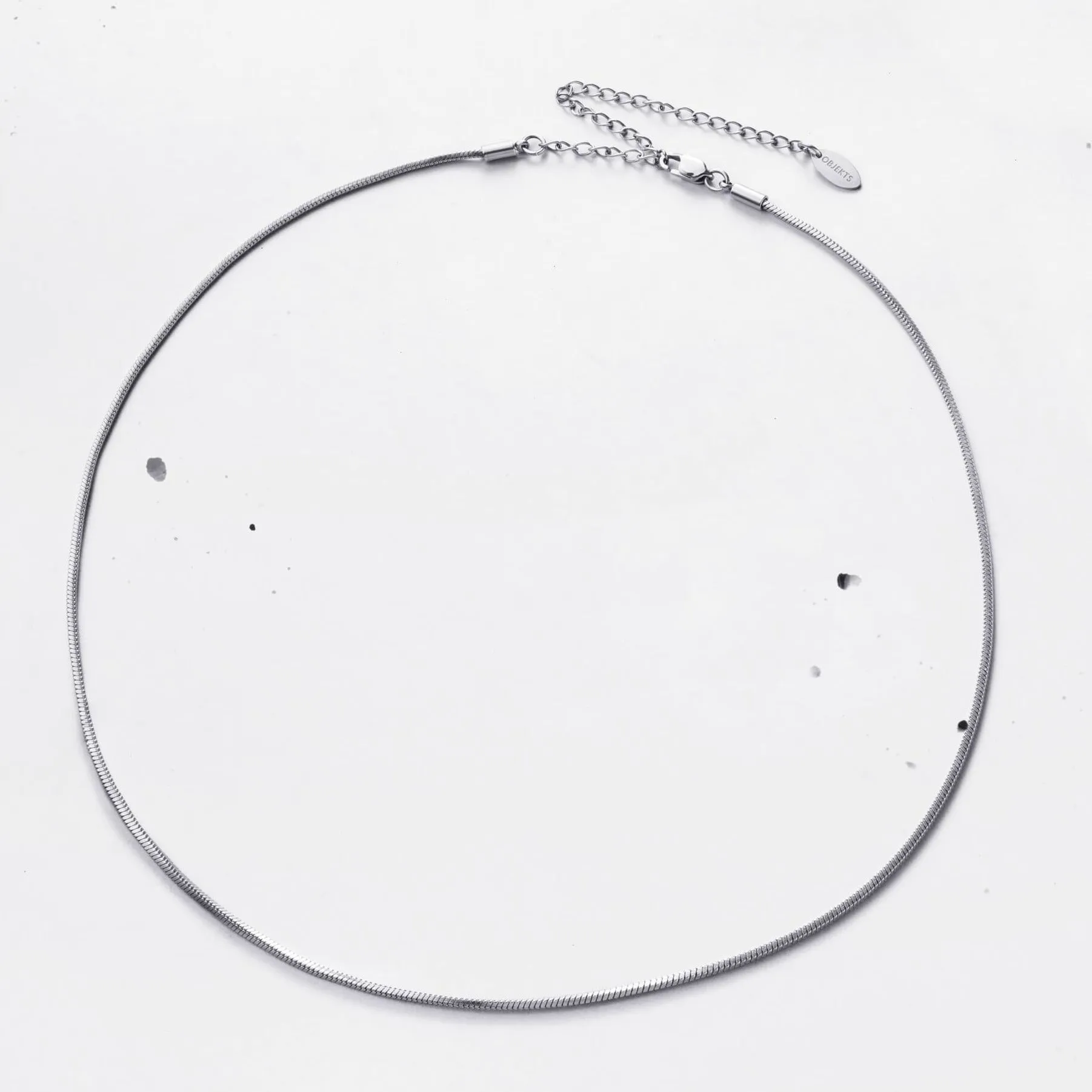 Pyramid Snake Chain Necklace (2mm)