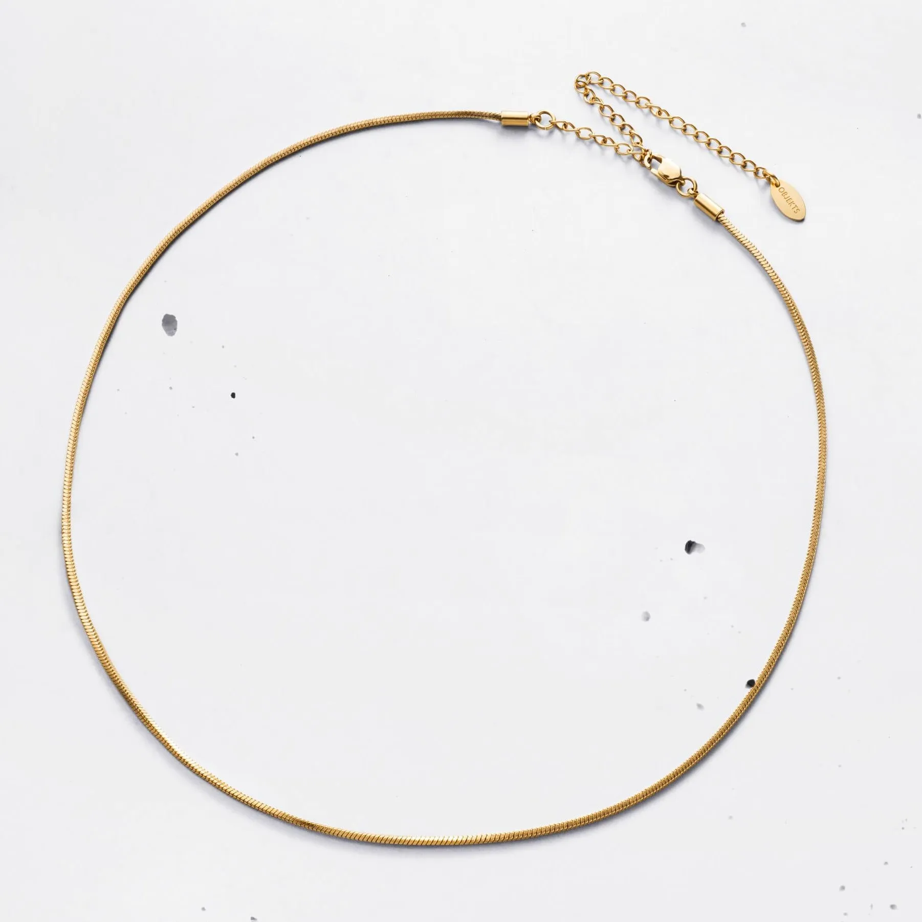 Pyramid Snake Chain Necklace (2mm)