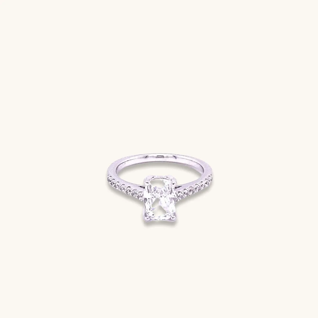 Radiant Cut Diamond Crystalline 2ct Ring