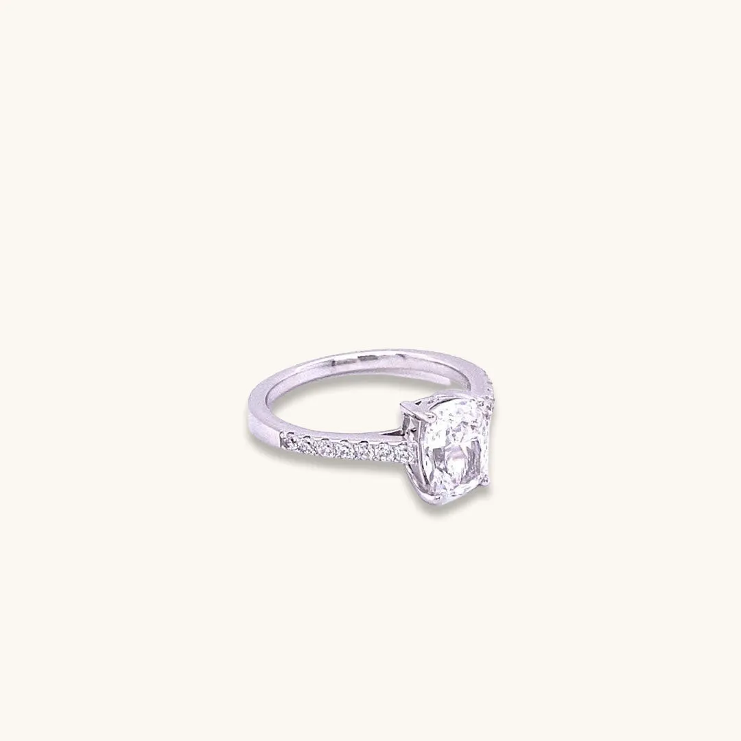 Radiant Cut Diamond Crystalline 2ct Ring