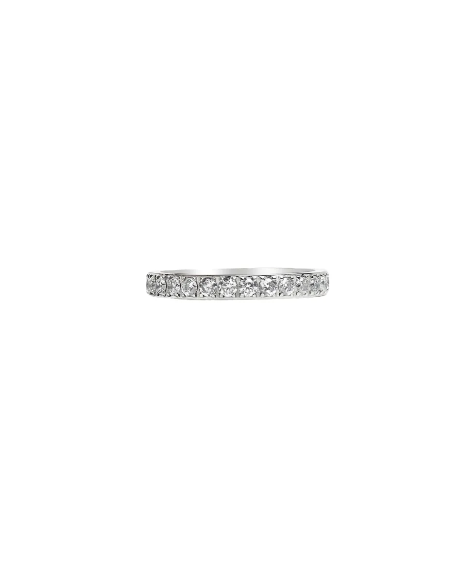 Regent Diamonette Stacking Ring-Silver