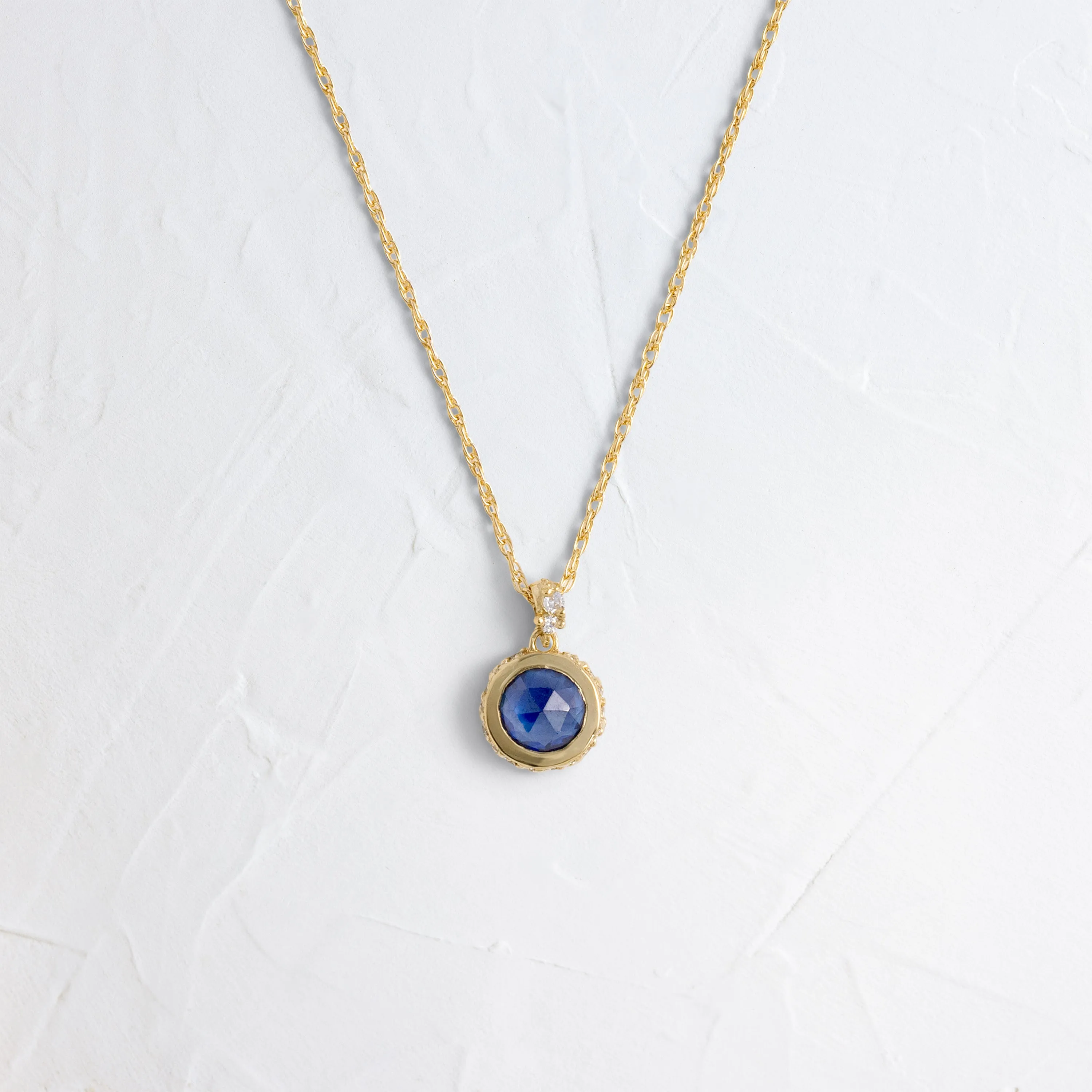 Reminisce Necklace, Blue Sapphire