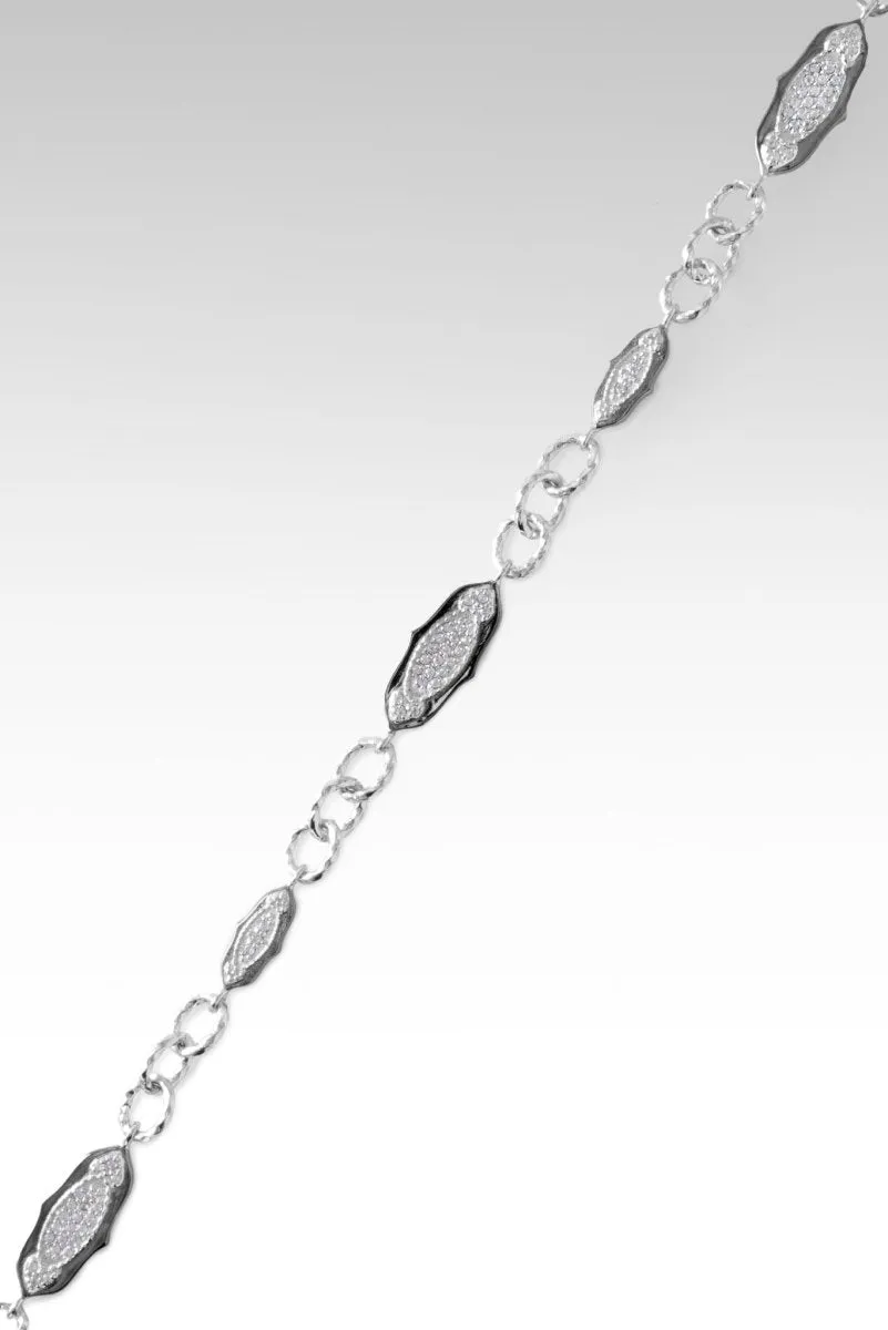 Rhodium Passionate Promises Bracelet? in White Zircon