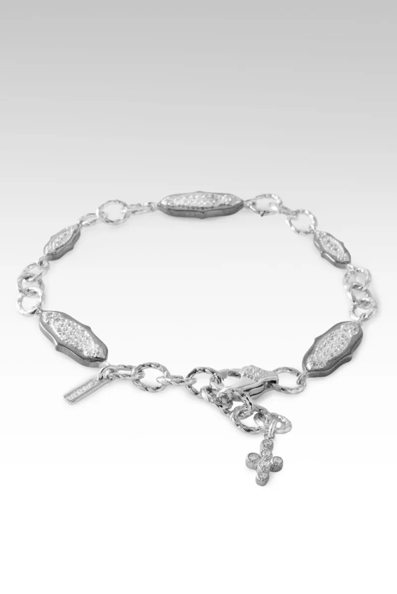 Rhodium Passionate Promises Bracelet? in White Zircon