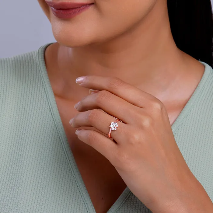 Rose Gold Divine Lotus Ring