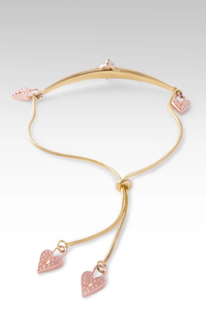 Rose Gold Love So Sweet Bracelet? in White Zircon
