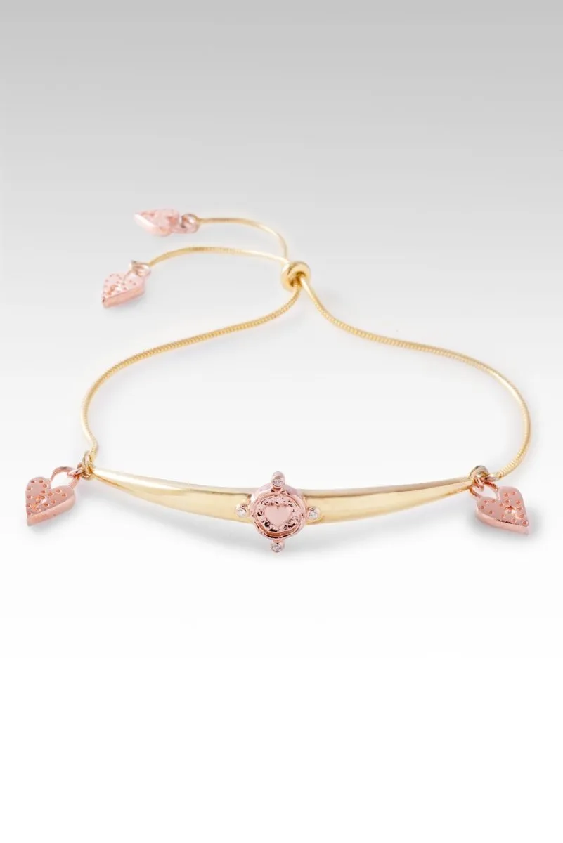 Rose Gold Love So Sweet Bracelet? in White Zircon