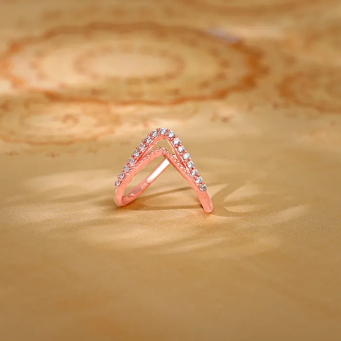 Rose Gold Sparkling Spirits Vanki Ring
