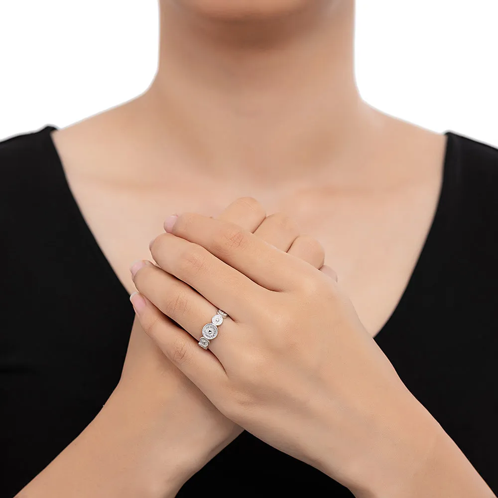 Round Sun Band Ring
