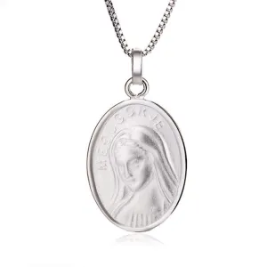 S925 Religious Relics Faith Good Luck Virgin Mary Virgencita Necklace