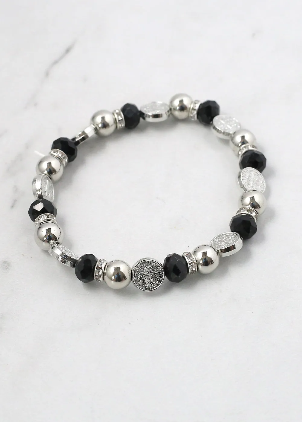 Saint Benedict Beaded Bracelet