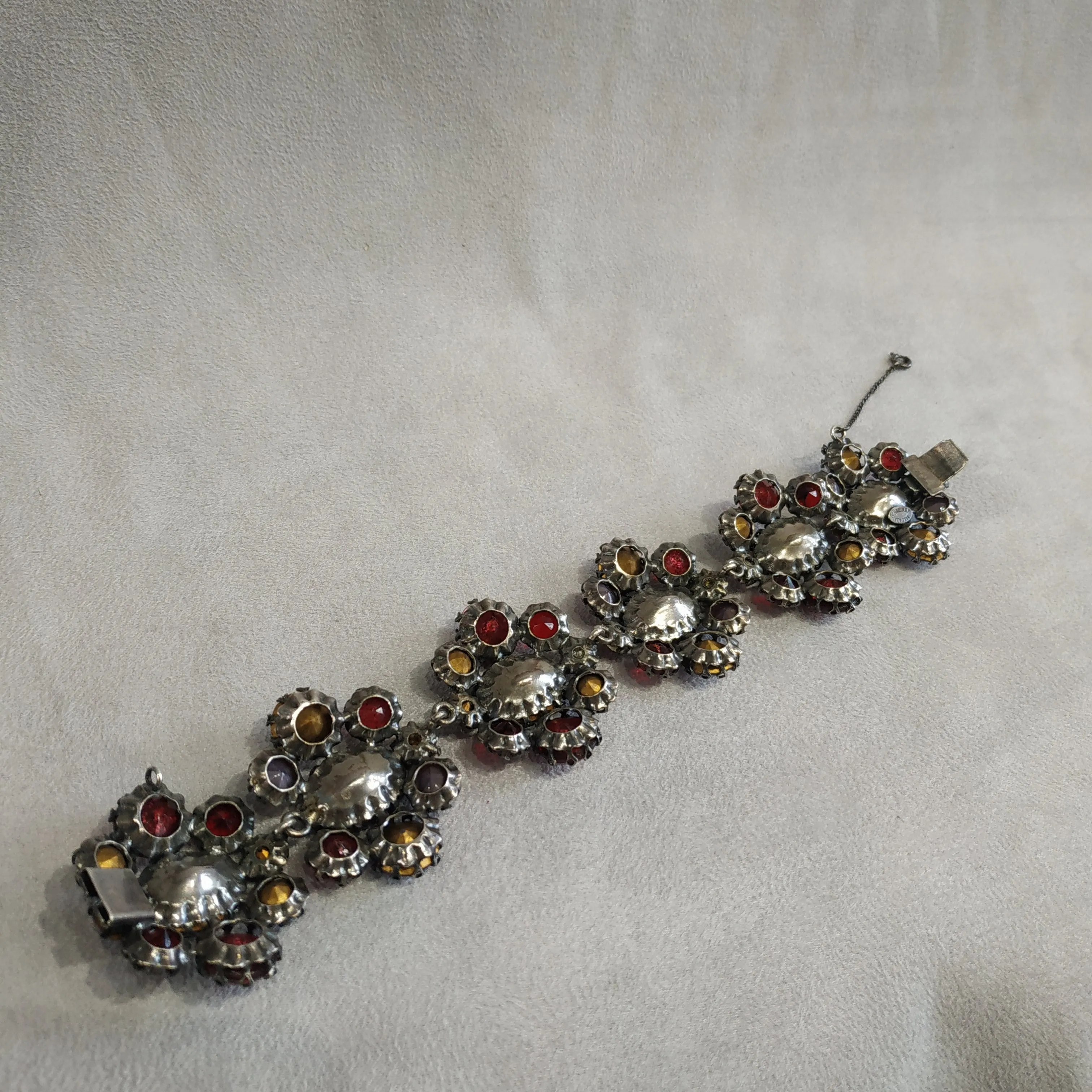 Schreiner Red Pink Vintage Bracelet