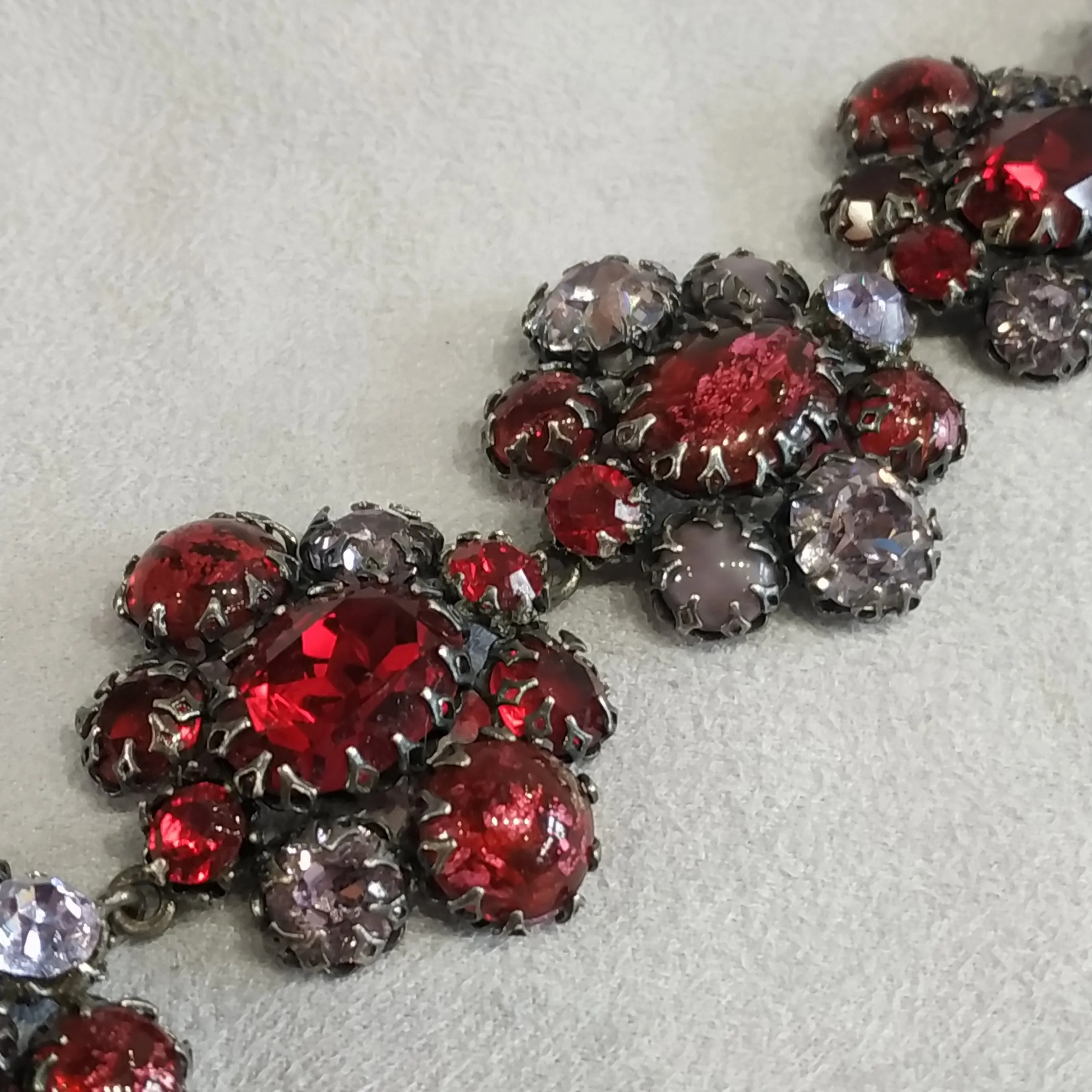 Schreiner Red Pink Vintage Bracelet