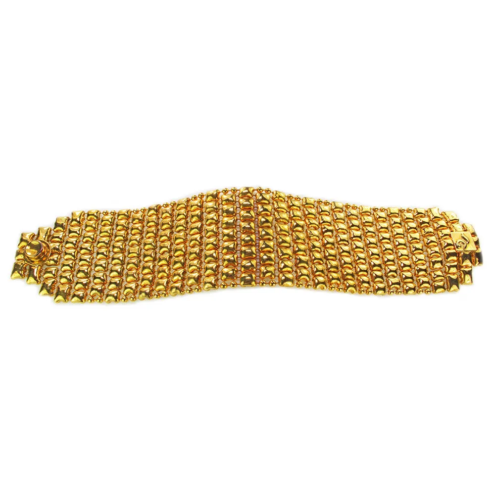 SG Liquid Metal BQ2?CAG Antique Gold Finish Bracelet by Sergio Gutierrez