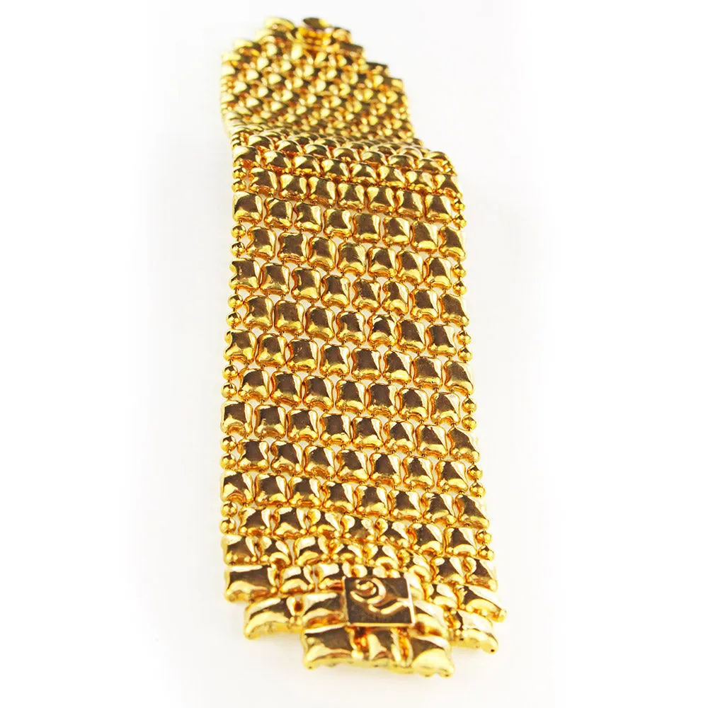 SG Liquid Metal BQ2?CAG Antique Gold Finish Bracelet by Sergio Gutierrez