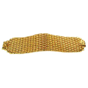 SG Liquid Metal BQ2?CAG Antique Gold Finish Bracelet by Sergio Gutierrez
