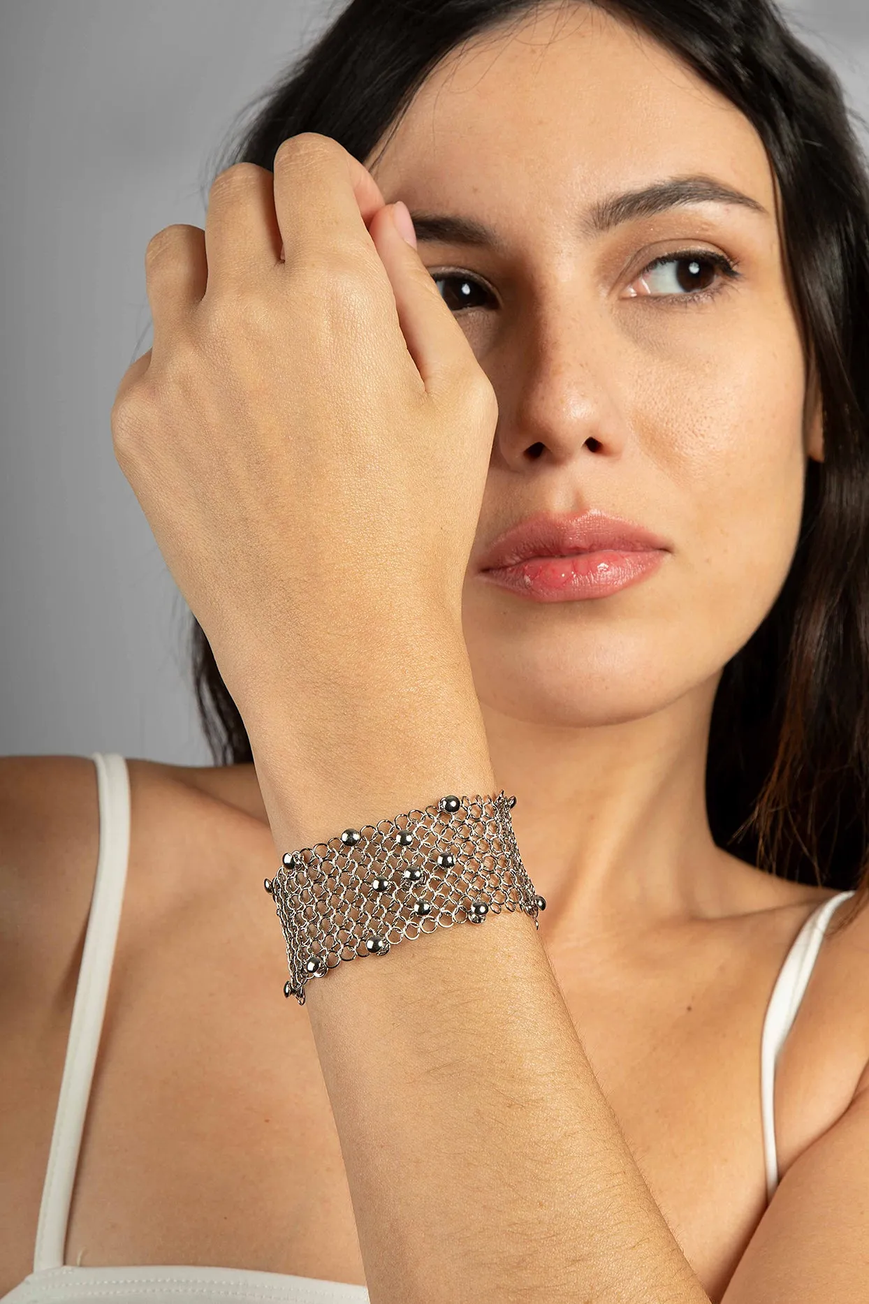 SG Liquid Metal CMB2-N (Chrome Finish) Bracelet by Sergio Gutierrez