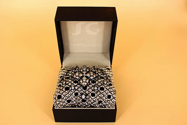 SG Liquid Metal LEB 3702 ?C Antique Silver Finish Bracelet by Sergio Gutierrez
