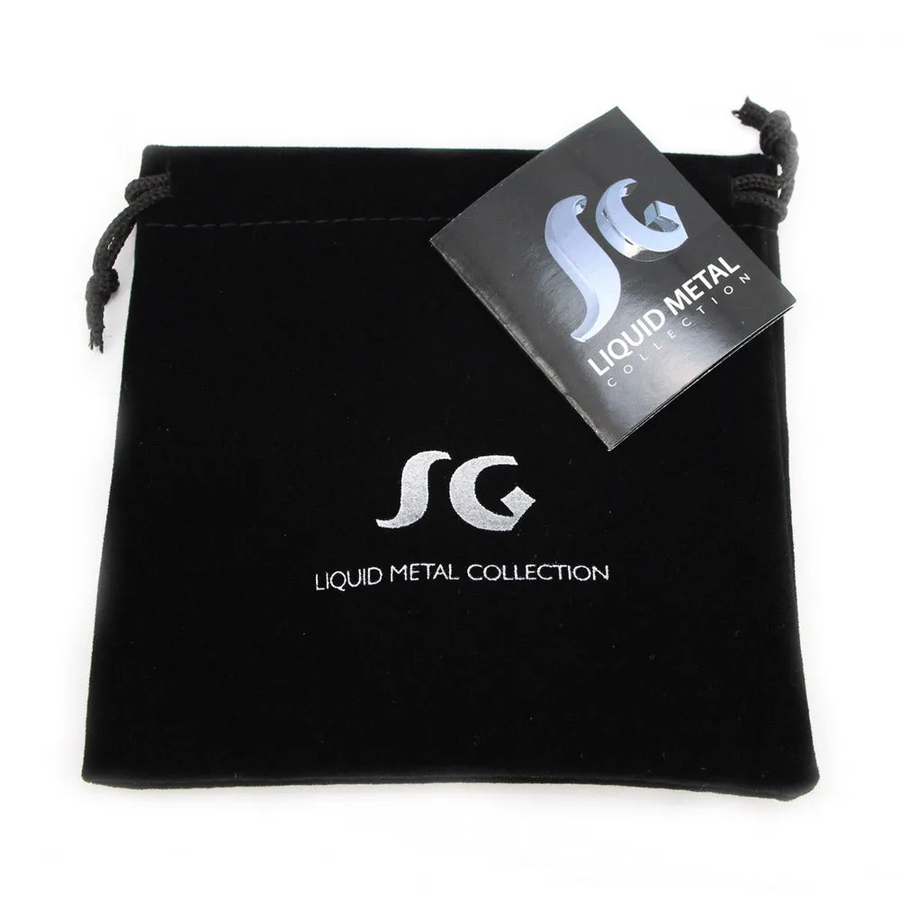 SG Liquid Metal TB32Z?CN Chrome Finish Bracelet by Sergio Gutierrez