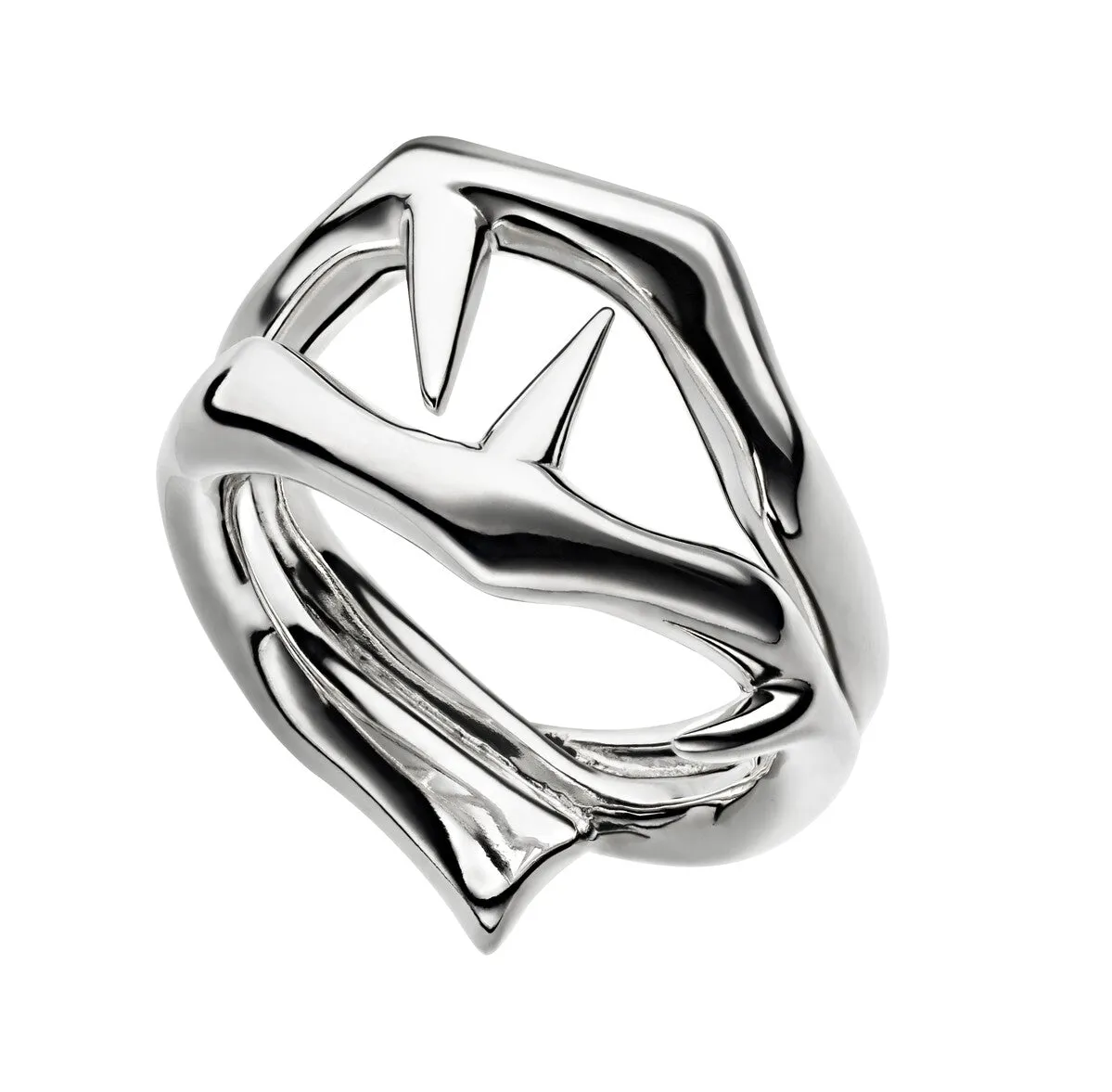 Shaun Leane Blackthorn Sterling Silver Double Ring